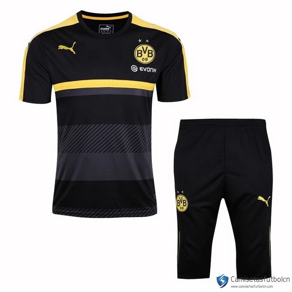 Camiseta Entrenamiento Borussia Dortmund Conjunto Completo 2017-18 Negro Amarillo